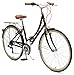 Critical Cycles Beaumont-7 Seven Speed Lady's Urban City Commuter Bike, Black, 44cm (Medium/Large)