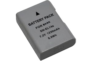Compatible for Nikon EN-EL14a Battery, Replacement for Df D5600 D5500 D5300 D5200 D5100 D3500 D3400 D3300 D3200 D3100 Camera(