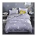 KFZ Twin Bedding, 3 Piece with 1 Duvet Cover 2 Pillowcases, Ultra Soft Cat Pattern Bed Set