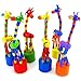 SMTSMT Kids Intelligence Toy Dancing Stand Colorful Rocking Giraffe Wooden Toy