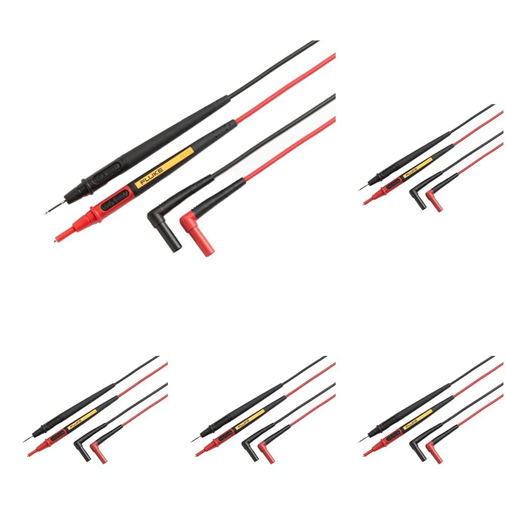 Fluke TL175 Twistguard Test Leads, 2 mm Diameter Probe Tips (Pack of 5) Image