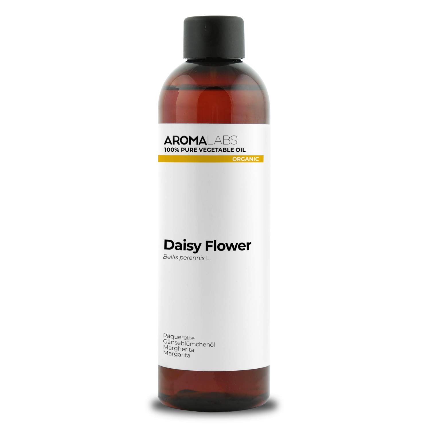 Organic - Daisy Flower Infused Oil - 250mL - 100% Pure, Natural and Cosmos Certified - AROMA LABS (French Brand)