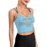 Custom Sports Top Yoga Strap Tank Top, Customized Tank Top with Your Photo Logo Text