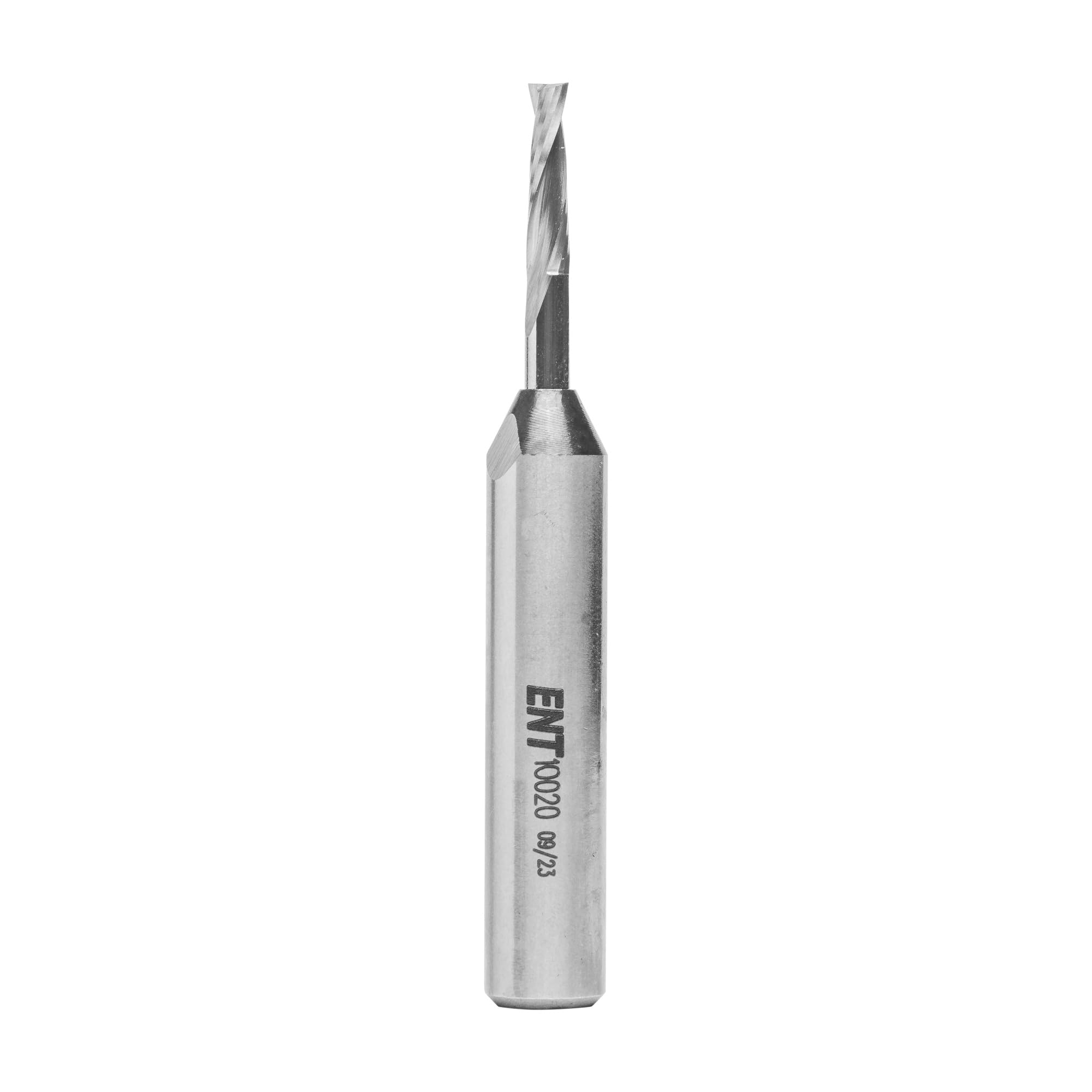ENT 10020 Solid Carbide Spiral Bits SC, Shank (S) 8 mm, Diameter (D) 3 mm, NL 12 mm, GL 60 mm — image 1