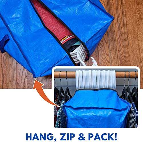 HeavyDuty Extra Large Moving Bags, Clothing Storage Bags with Zipper