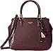 GUESS Women's Marian Status Satchel Bordeaux Handbag