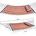 ZENY Hammock Quilted Fabric Hmmock with Pillow, Double Hammock with Wood Spreader Bar Heavy Duty,Outdoor,Garden Hammock, Camping Hammock