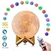 AED Moon Lamp 4.8inch 16Colors 3D Printed Moon Lamp Moon Light Moon Night Light Moon Lamp for Bedrooms Galaxy Light Lava Lamp Moon Luna lamp Personalized Moon Lamp Kids Night Lamp
