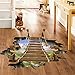 TIFENNY 3D Bridge Floor Wall Stickers Removable Mural Decals Vinyl Art Living Room