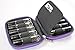 Essential Oil Carrying Case Holds 10 Bottles Perfect for Roller Bottles 5ml - 10ml Multiple Colors! (2 Pack, Purple)