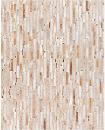Tiwari Home 9' x 13' Geometric Design Brown and Gray Square Area Throw Rug