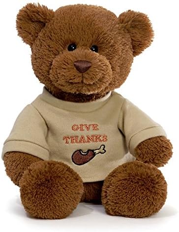 Gund Give Thanks Tshirt Bear Brown