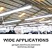 Bbounder 8FT LED Shop Light, 5000K Daylight, 8 Foot LED Linear Fixtures for Garage, Workshop, Warehouse, 0-10V Dimmable, ETL Certified, 2 Pack