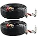Postta BNC Video Power Cable (2 Pack 50 Feet) Pre-made All-in-One Video Security Camera Cable Wire with Four Connectors for CCTV DVR Surveillance System