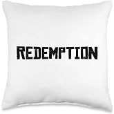 REDEMPTION (Black) Throw Pillow