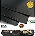 QU-Gift Set Of 3 Heavy Duty Non-Stick Grilling Mats - 15.75x13 Inch - Heat Resistant and Dishwasher Safe Use on Gas Charcoal Electric BBQ Grills and Smokers