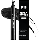 FORBEAUT Scalp Tattoo - Black Hairline Filler, 15g | For Thinning Spots &amp; Parting Lines, Water &amp; Sweat Resistant, Roller Type Dye, 2-Week Lasting, Easy 5-Min Use