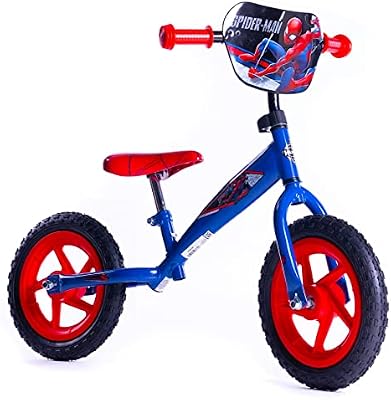 Bicicleta de Equilibrio Spiderman, Niños, Azul y Rojo, S