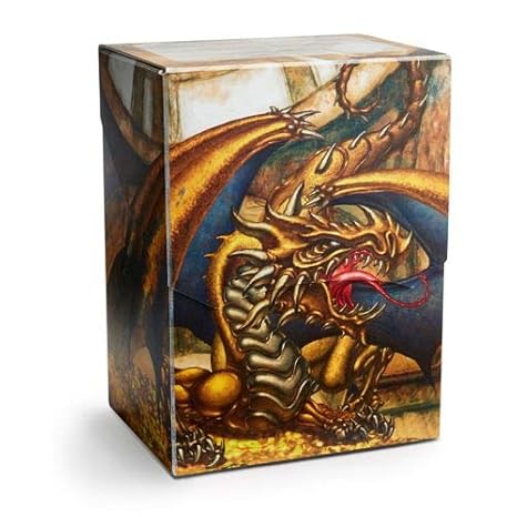 Arcane Tinmen ApS ART31606 Dragon Shield: Deck Shell-Art-Gold limitiert Gygex, Mehrfarbig