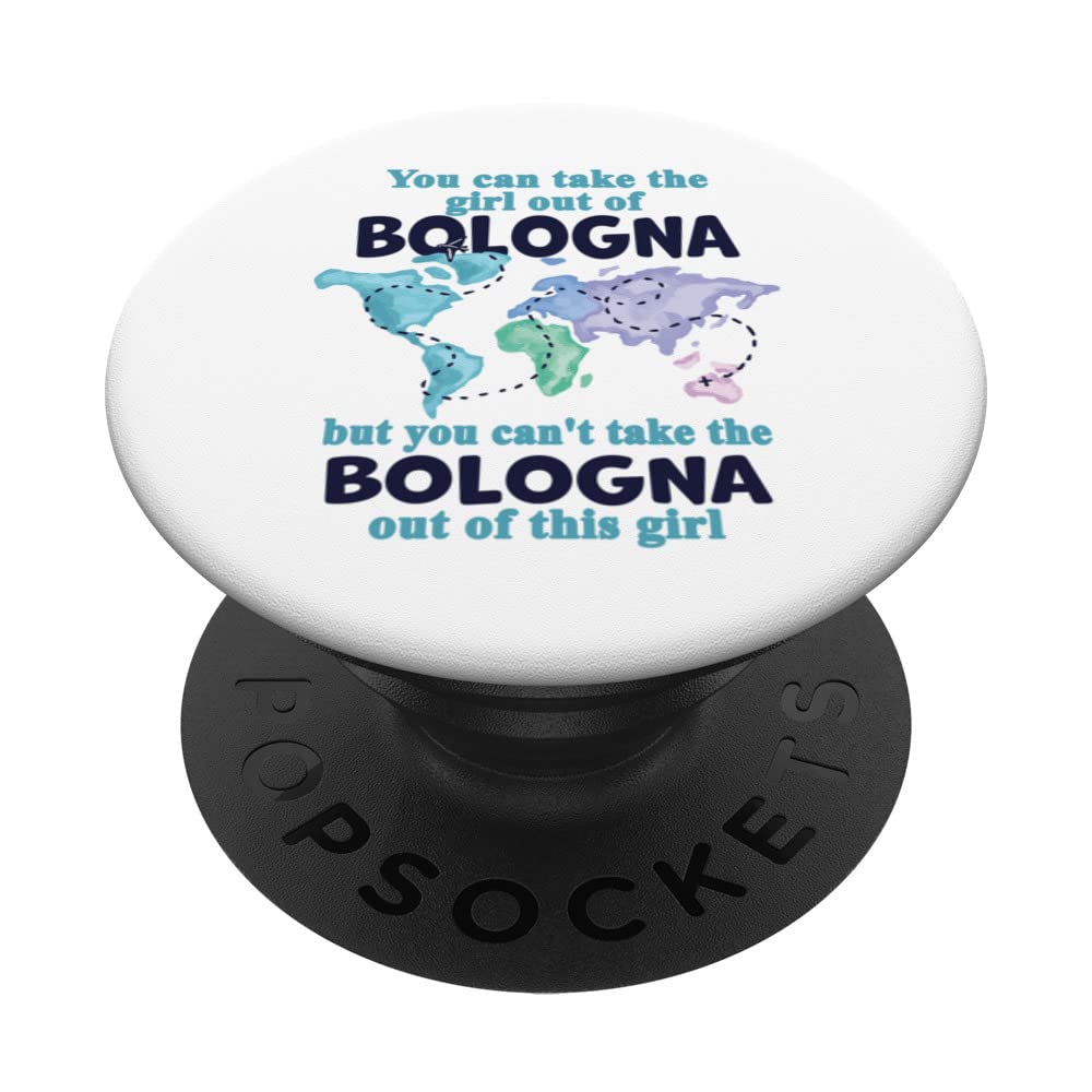 Relocation From Bologna - Proud Girl From Bologna PopSockets Swappable PopGrip