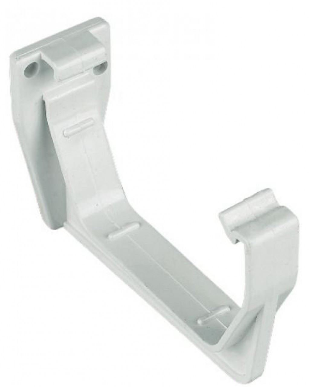 PK of 3 x RKS1W (White) FLOPLAST Fascia Gutter Bracket for 114mm Square Gutter System
