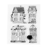 Buildings Transparent Clear Silicone Stamp/seal for DIY Scrapbooking/photo Album Decorative Clear Stamp Sheets