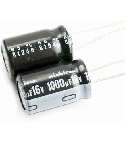 Set of 6 Nichicon 105°C Electrolytic Capacitor 1000uF 25V (1000