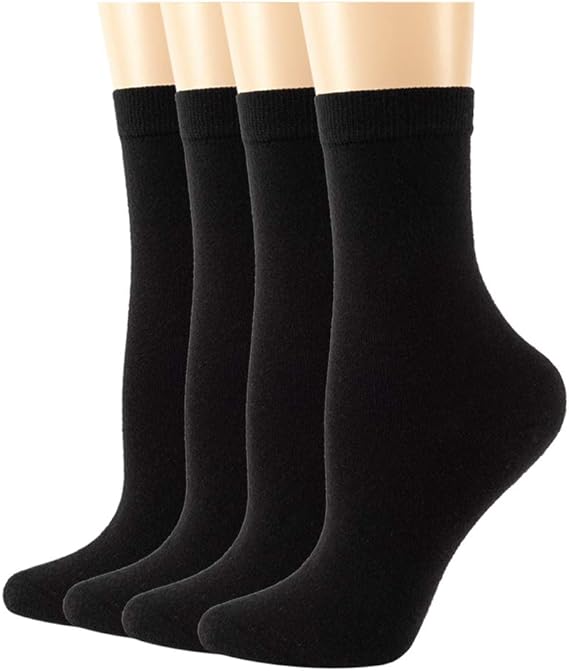Women's Thin Merino Wool Socks, Lixia Multi Colors Soft Dress Socks, Warm Breathable Crew Casual
