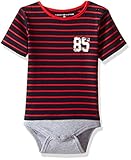 Tommy Hilfiger Baby Boys' Short Sleeve Striped Tommy Bodysuit