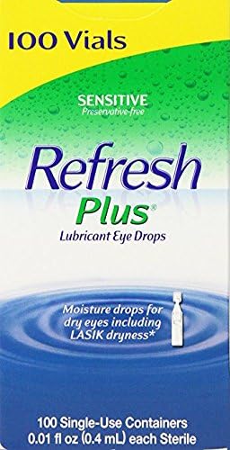 Allergan Refresh Plus Lubricant Eye Drops Single-Use Vials 2Pack (100 ct ) Ck#XDF
