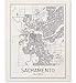 Sacramento Poster Map of Sacramento Map City Map Posters Modern Map Art City Prints California Art Minimal Print City Poster City Map Wall Art Minimalist Posters 8x10