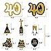 40th Birthday Party Centerpieces Black and Gold Themed Party Centerpieces Sticks Glitter Table Toppers Decorations Party Photo Booth Props Set of 24