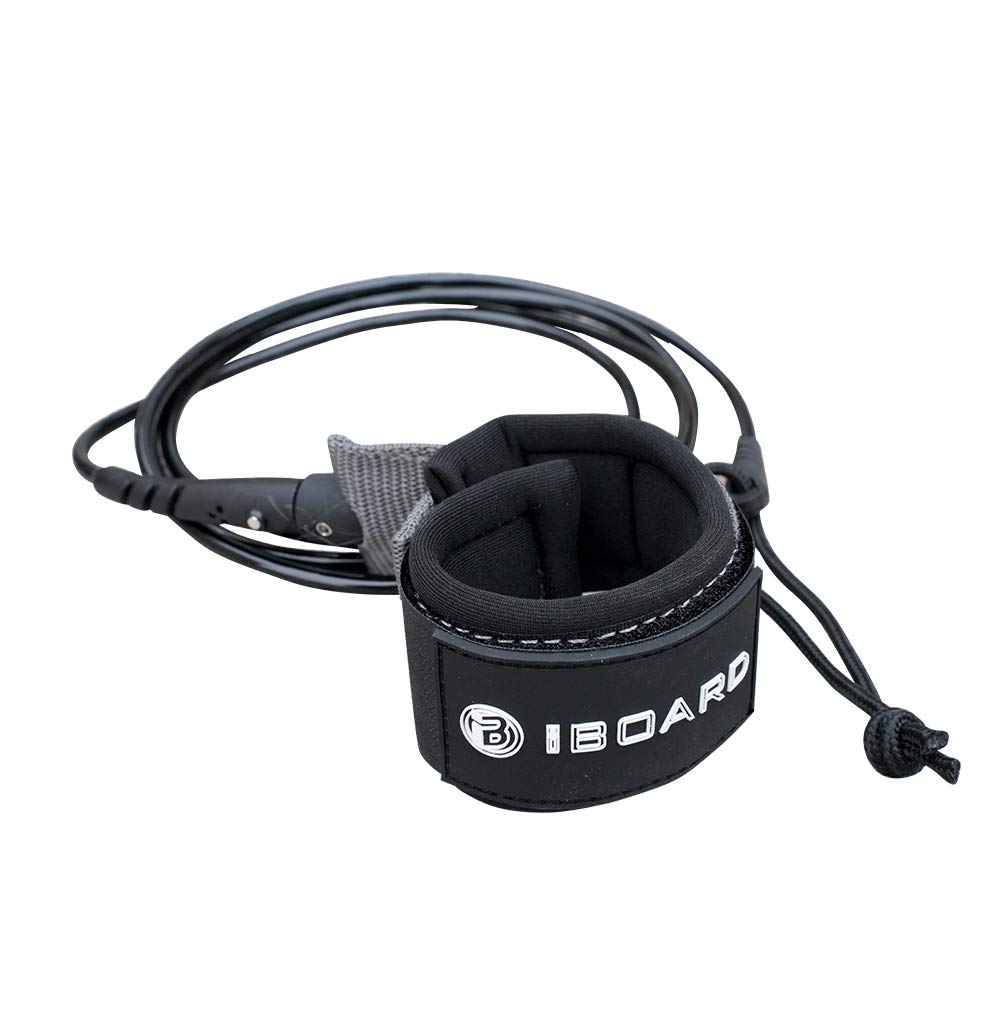 Surfboard Leash,Straight Rope Single Turn Surf Leash for Longboard,Paddleboard,Surfboards 5.5mm Replacement 6/7/8/9 Foot | Black and Blue