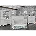 Evolur Santa Fe 5-in-1 Convertible Crib in Antique Mist, Greenguard Gold Certified, Features 3 Mattress Heights, Wooden Nursery and Bedroom Furniture, Baby Crib