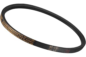 Kozelo M-19 Drive V-Belt - [19 Inch Pitch Girth] Wrapped Industrial Power Rubber Belt for Transmission Use, JIS Standard, 10m