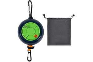 Qihengzhijia Travel Clothesline, 32ft/10M Portable Retractable Camping Clothesline, Cruise RV & Camping Essentials Drying Lin