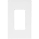 LIDER Matte Finish Decorator Switch Cover, Screwless Wall Plate, Mid-Size 1-Gang 4.88" x 3.11", Unbreakable Polycarbonate The