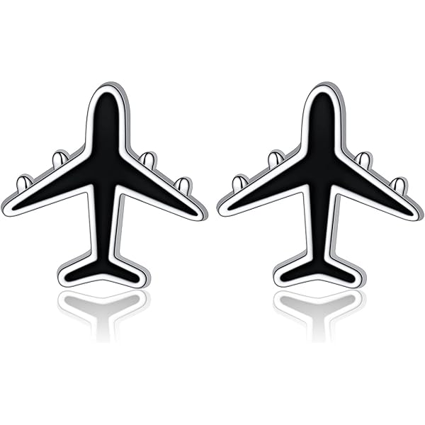 Amazon.com: FLYOW Airplane Sideways Choker Necklace S925 Sterling