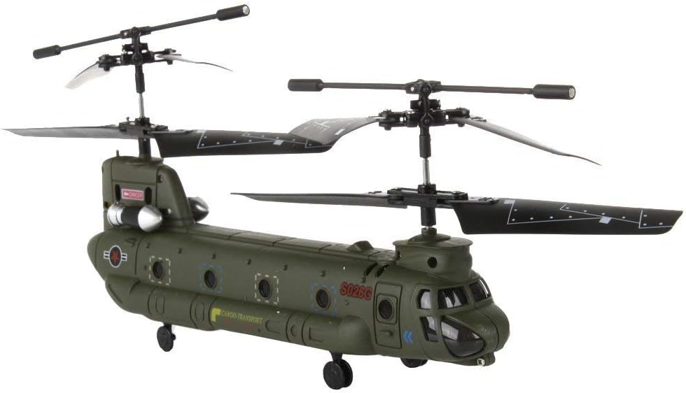 Syma S026 Chinook Tandem CH46 Rc Helicopter New 2011 Gyro Edition