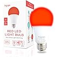 hooga Sleep Light Bulb, Blue Light Blocking Red Night Light. 625nm Red Bulb for Healthy Sleep. Baby Nursery Light. 1W LED, 7W Replacement Single