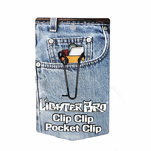 LighterBro ClipClip Pocket / Belt Clip Accessory for LighterBro Bic Lighter Multitool (black) - DOES NOT INCLUDE THE LIGHTERBRO MULTITOOL
