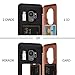 TORU CX PRO Galaxy S9 Wallet Case Pink with Hidden Credit Card Holder ID Slot Hard Cover, Mirror & USB Adapter for Samsung Galaxy S9 - Rose Gold