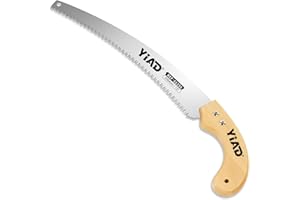 YIAD DRAGON HORSE Hand Pruning Saw, 13" Curved Blade Handsaw, Hunting Saw Gardening Hand Tools Wood Working Tools, Tree Branch Cutter Wood with Hanging Scabbard for Tree Trimming Woodworking Hunting Camping