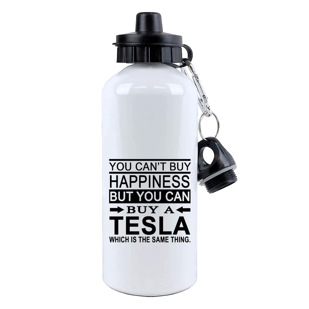 You Can't Buy Happiness, But You Can Buy A Tesla Christmas, Birthday, Friendship Day Aluminium 500 ml Water Bottle Sports Bottle.
