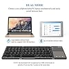 Folding-Bluetooth-Keyboard-Jelly-Comb-B003B-Rechargeable-USB-Wired-Bluetooth-Keyboard-Dual-Mode-UK-Layout-with-Touchpad-Dark-Gray-Upgraded-Version Folding Bluetooth Keyboard, Jelly Comb B003B Rechargeable USB Wired & Bluetooth Keyboard Dual Mode UK Layout with…