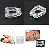 MSmask New Safe Stop Snoring Anti Snore Magnetic Silicone Nose Clip Tray Aid