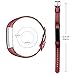 For Fitbit Alta Bands, Genuine Leather Replacement Bands for Fitbit Alta and Fitbit Alta HR #B Red