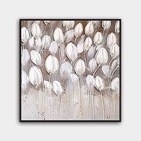 Framed Canvas Wall Art Abstract Canvas Prints Home Artwork Decoration for Living Room,Bedroom - 16x16 inches