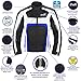 HWK Spyder Motorcycle Jacket for Men with Weather Resistant Cordura Textile Fabric for Enduro Motocross Motorbike Riding and Impact Protection Armor, Dual Sport Motorcycle Riding Jacket X-LARGE/BLUE