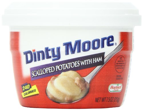 Dinty Moore Scalloped Potatoes with Ham, 7.5-Ounce Microwavable Bowls (Pack of 12)